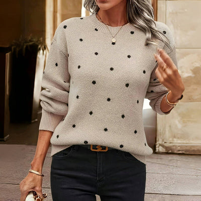 Nina | Dot Knitted Sweater