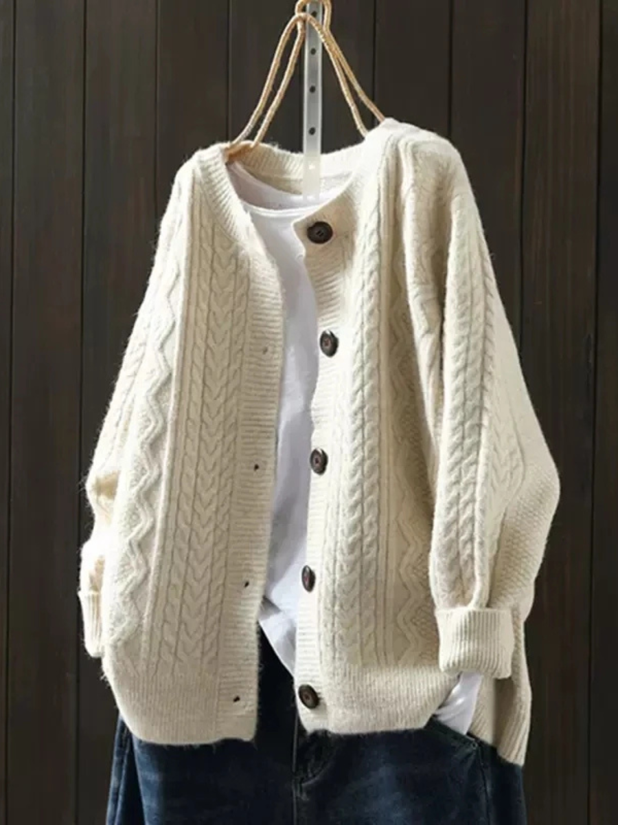 Rose | Cable Cardigan