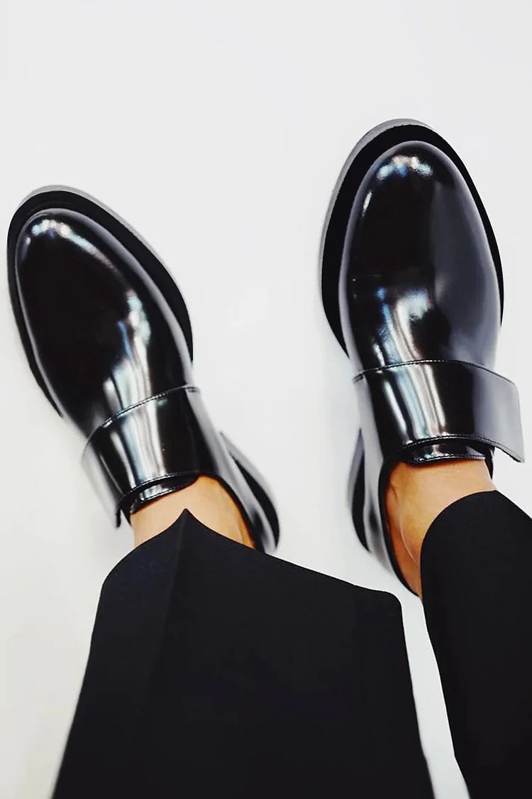 Celeste | Polished Strap Loafers