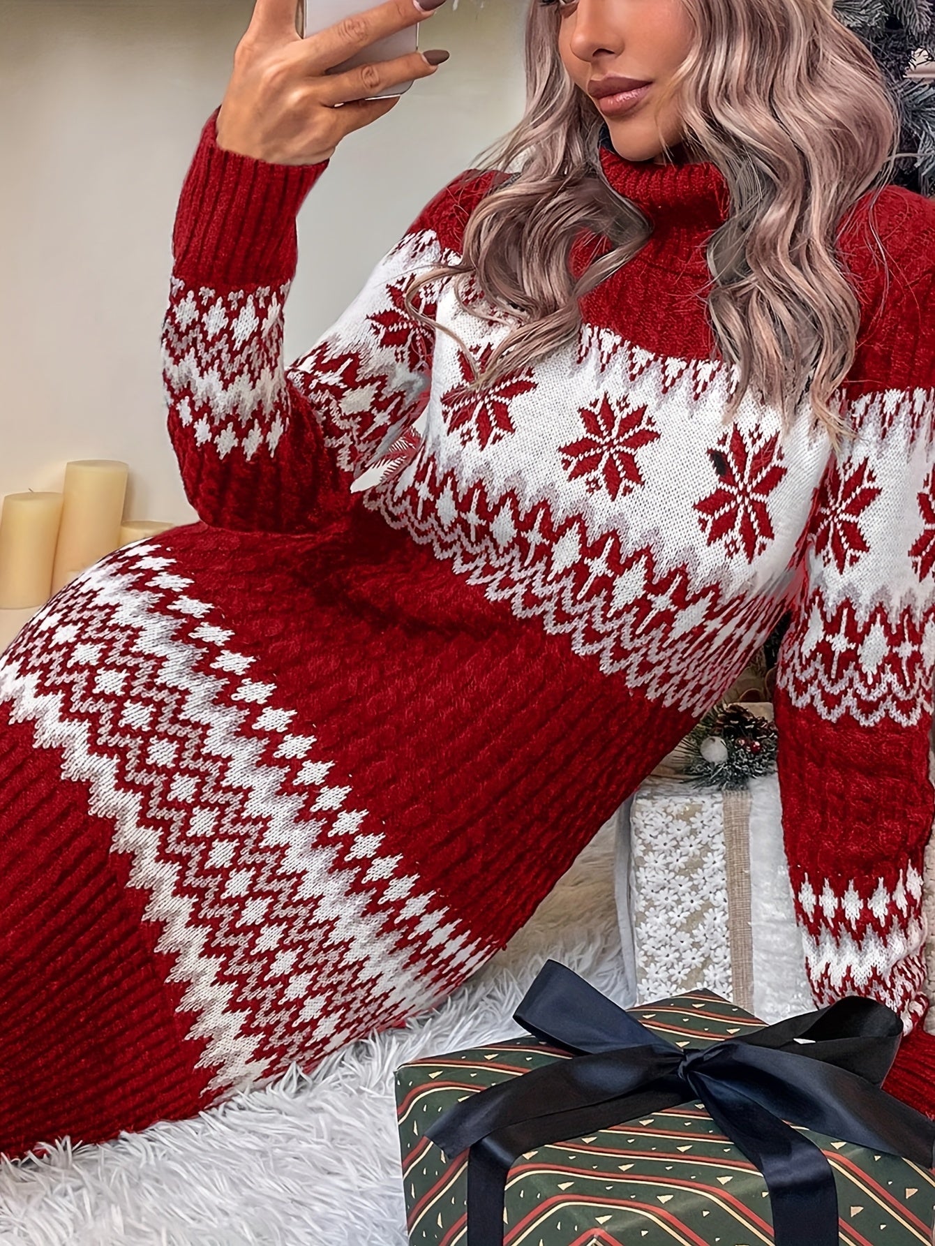 Maria | Christmas Sweater Dress