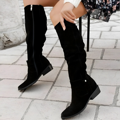 Stylish Suede Knee Boots