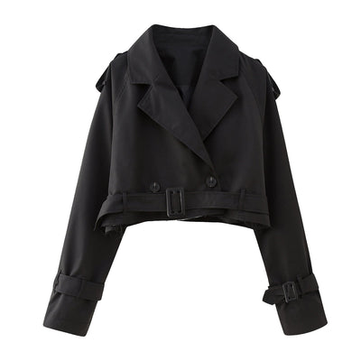 Charlotte | Women’s Stylish Short Double-Breasted Trench Coat