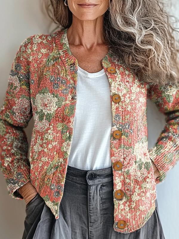 Astrid Timeless Vintage Floral Cardigan