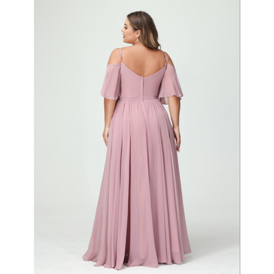 Alessia – Spaghetti Strap Bridesmaid & Evening Dress
