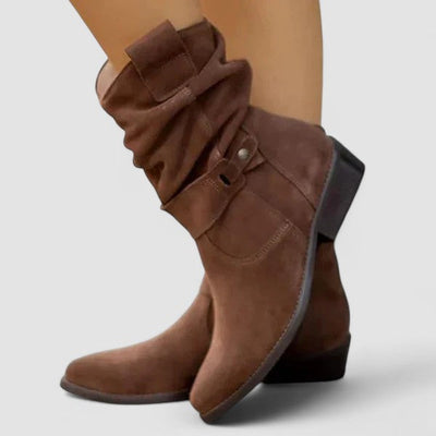Suede Orthopedic Ankle Boots