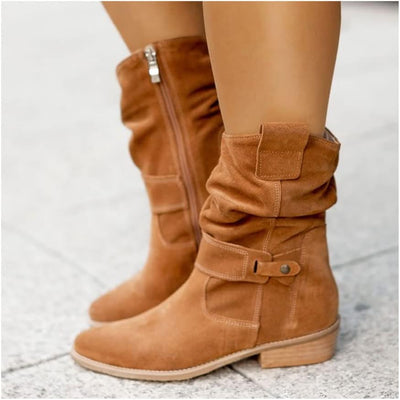 Stylish Suede Knee Boots