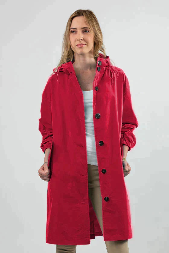 Dakota | Women Winter Hooded Loose Buttoned Coat