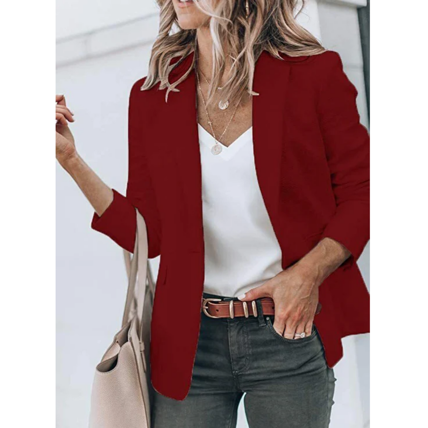 Grace | Women’s Trendy Open Front Work Blazer