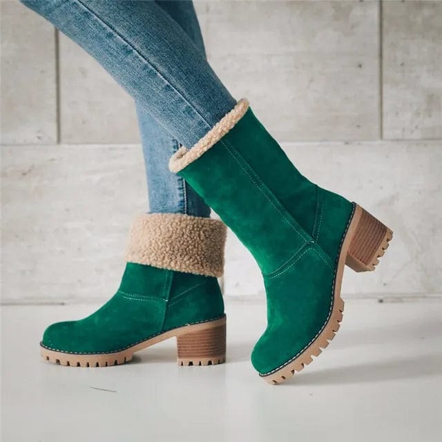 Mid-Calf Wool Boots