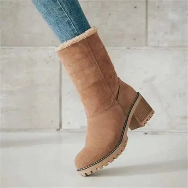Mid-Calf Wool Boots