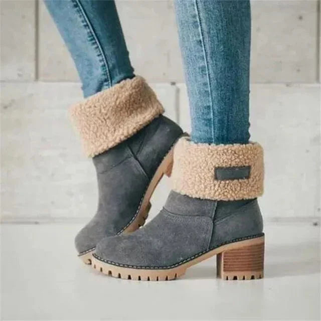 Mid-Calf Wool Boots