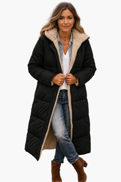 Paige | Women’s Long Hooded Quilted Winter Coat