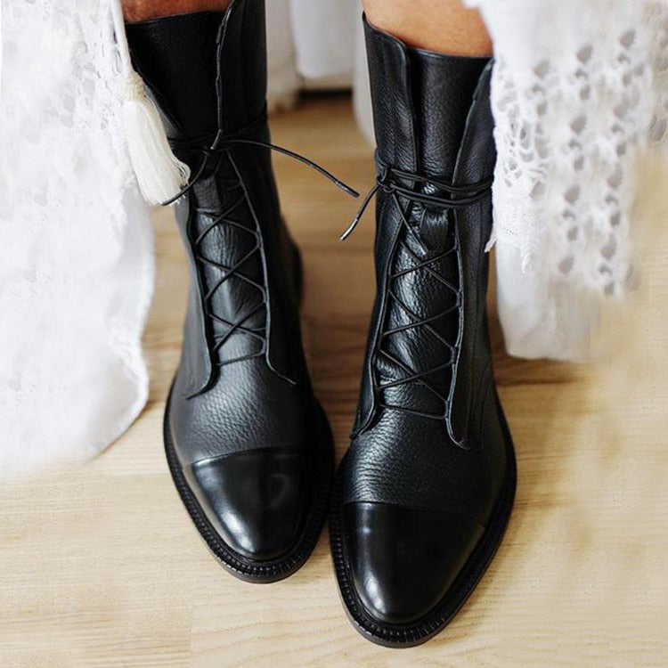 Stylish comfortable leather boots