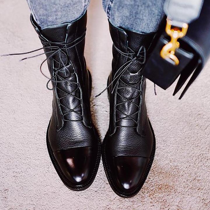 Stylish comfortable leather boots