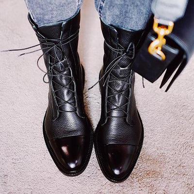 Stylish comfortable leather boots