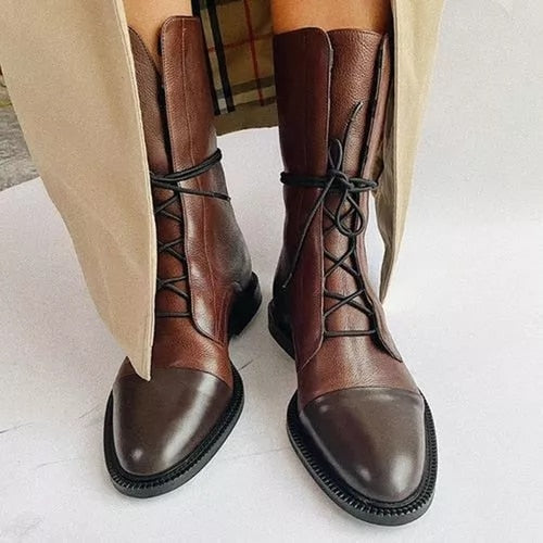 Stylish comfortable leather boots