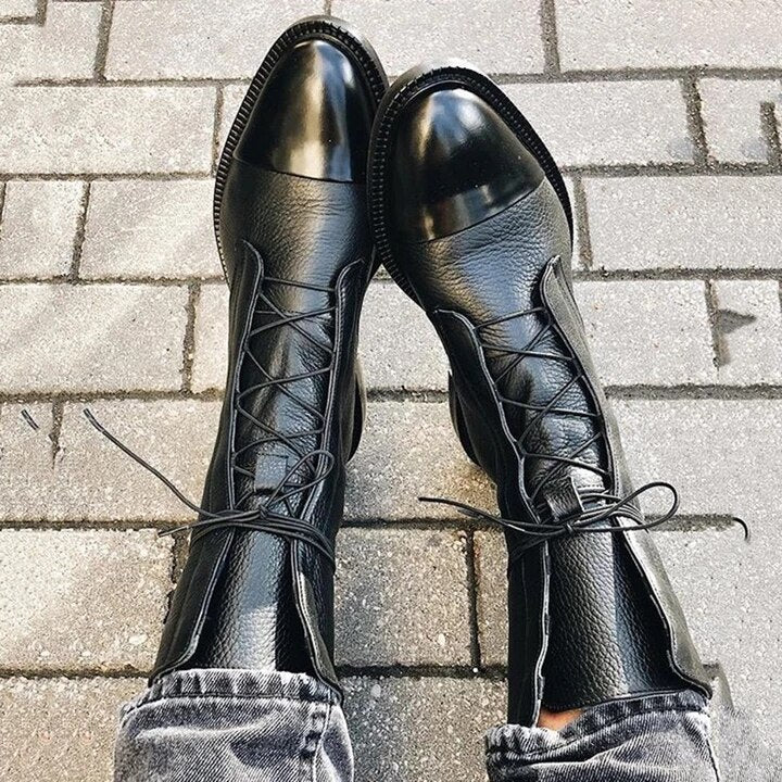 Stylish comfortable leather boots