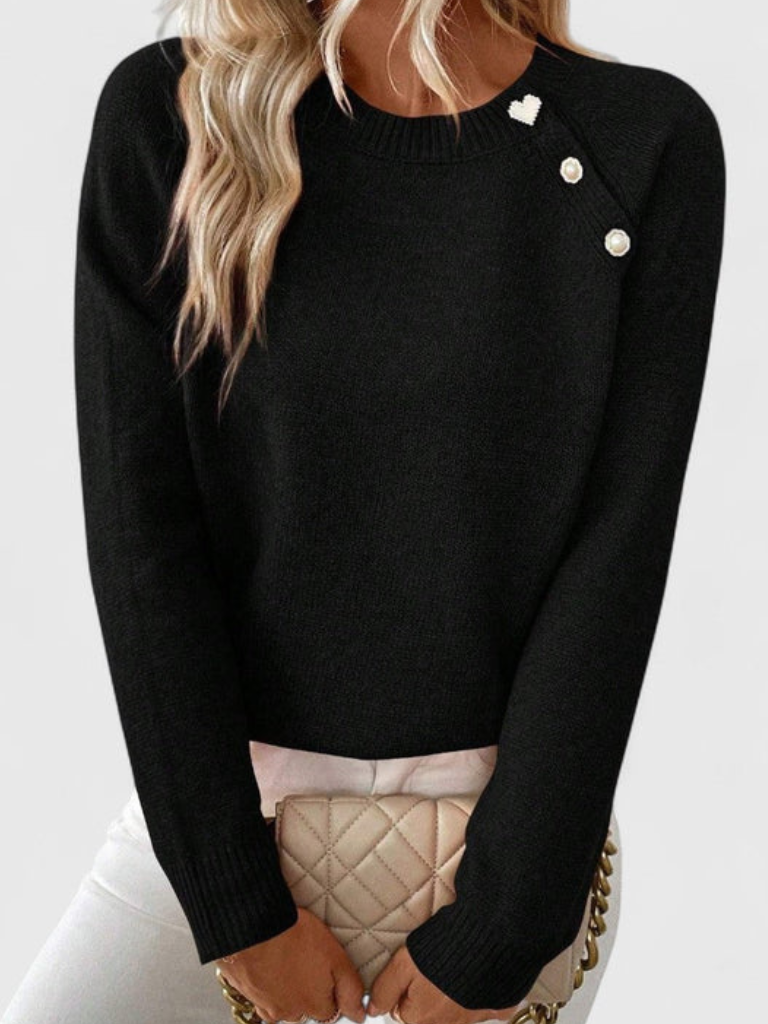 EUNICE BUTTON KNIT TOP