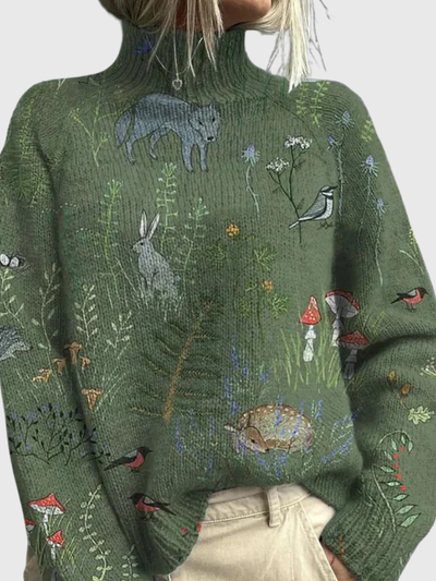 CAELIN KNITTED TURTLENECK SWEATER