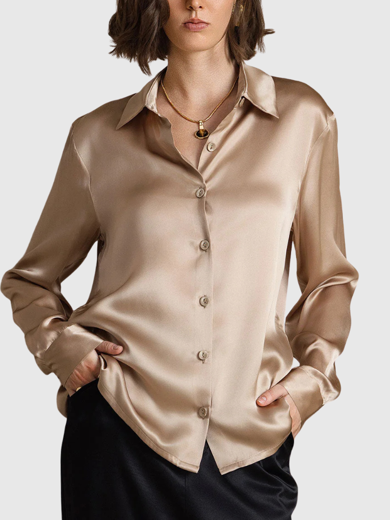BEA LUXE SILK BLOUSE