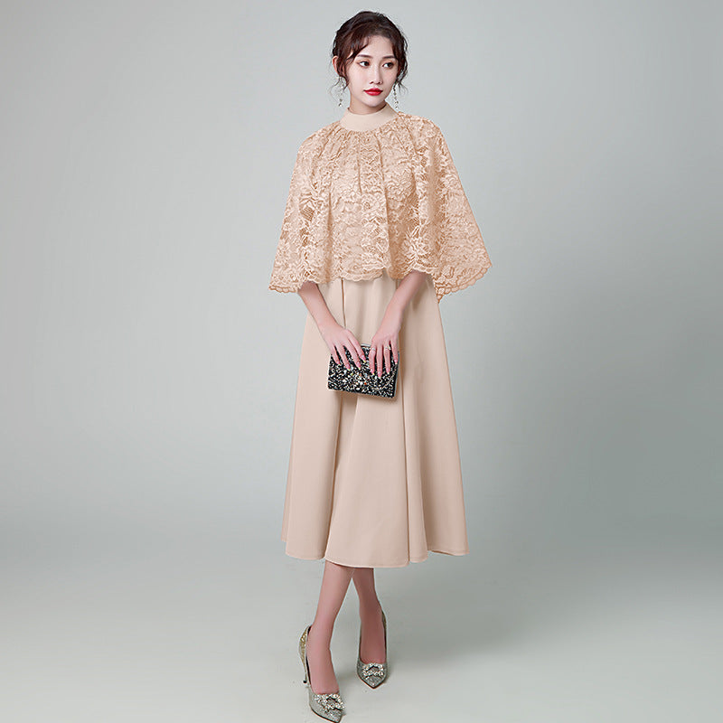 Elara | Navy Blue Long Evening Dress