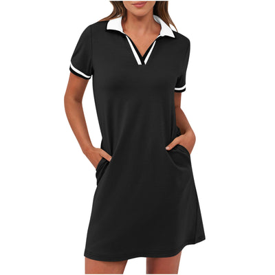 Arden™ | Sporty V-Neck Summer Shirt Dress