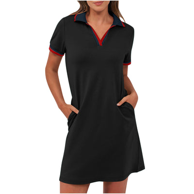 Arden™ | Sporty V-Neck Summer Shirt Dress