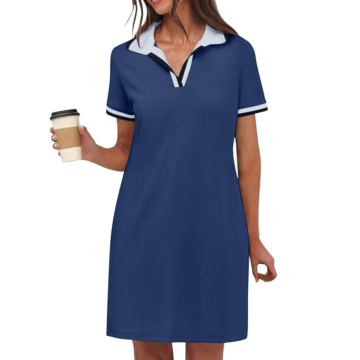 Arden™ | Sporty V-Neck Summer Shirt Dress
