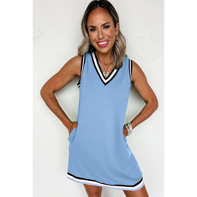 Elara™ | Color-Block Summer V-Neck Dress