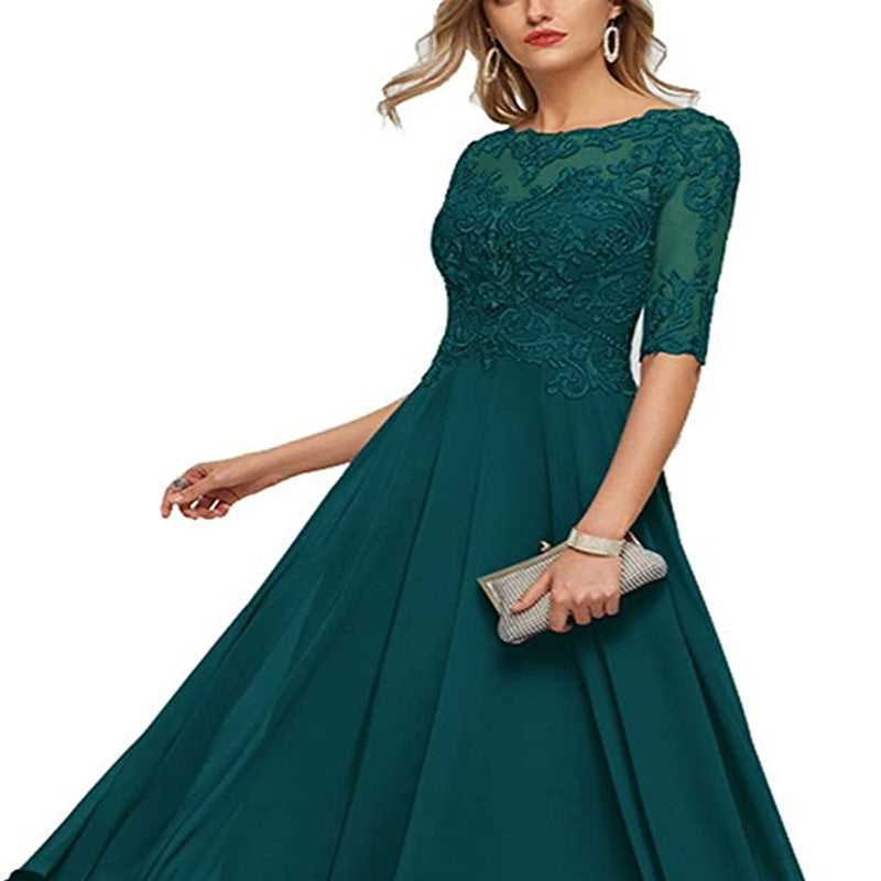 Annelise | Lace Slim-Fit Evening Gown