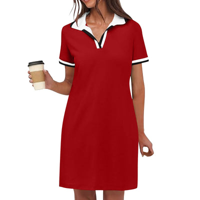 Arden™ | Sporty V-Neck Summer Shirt Dress