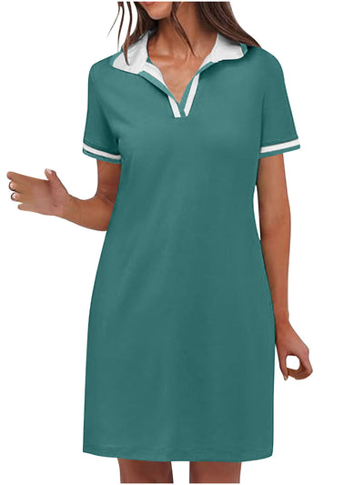 Arden™ | Sporty V-Neck Summer Shirt Dress