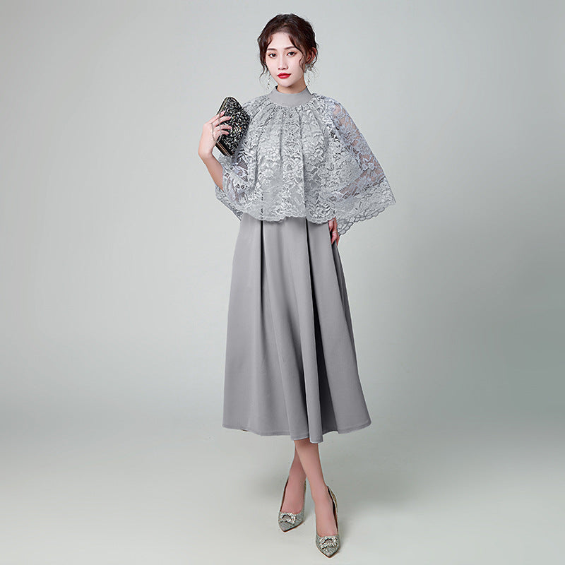 Elara | Navy Blue Long Evening Dress