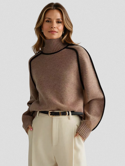 Louise | Contrast Trim Sweater