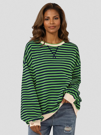 ISSAH COZY STRIPE SWEATER