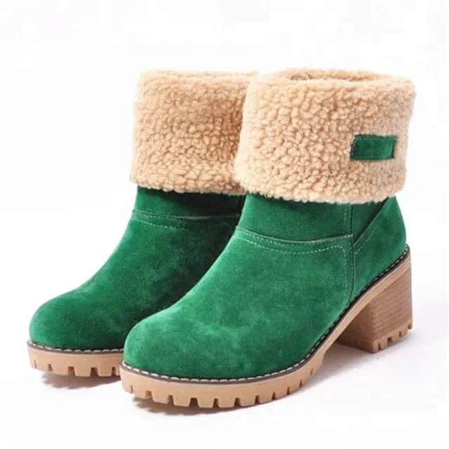 Mid-Calf Wool Boots