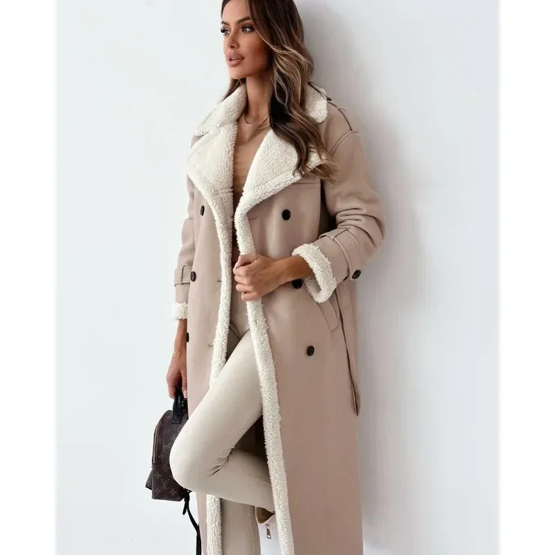 Elara | Teddy-Lined Trench Coat