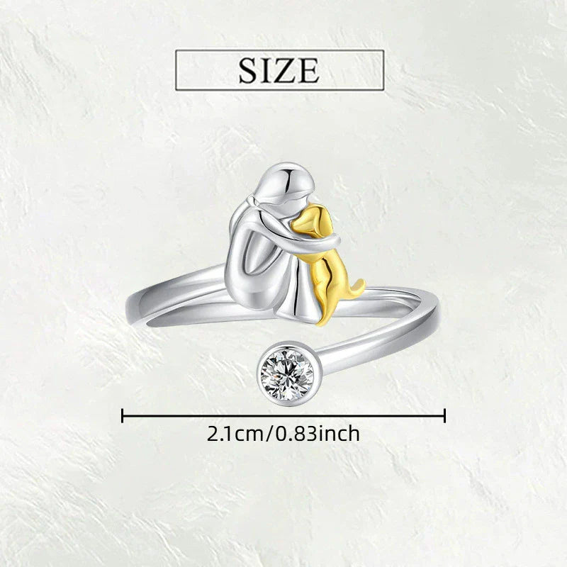 Dog Embrace Ring