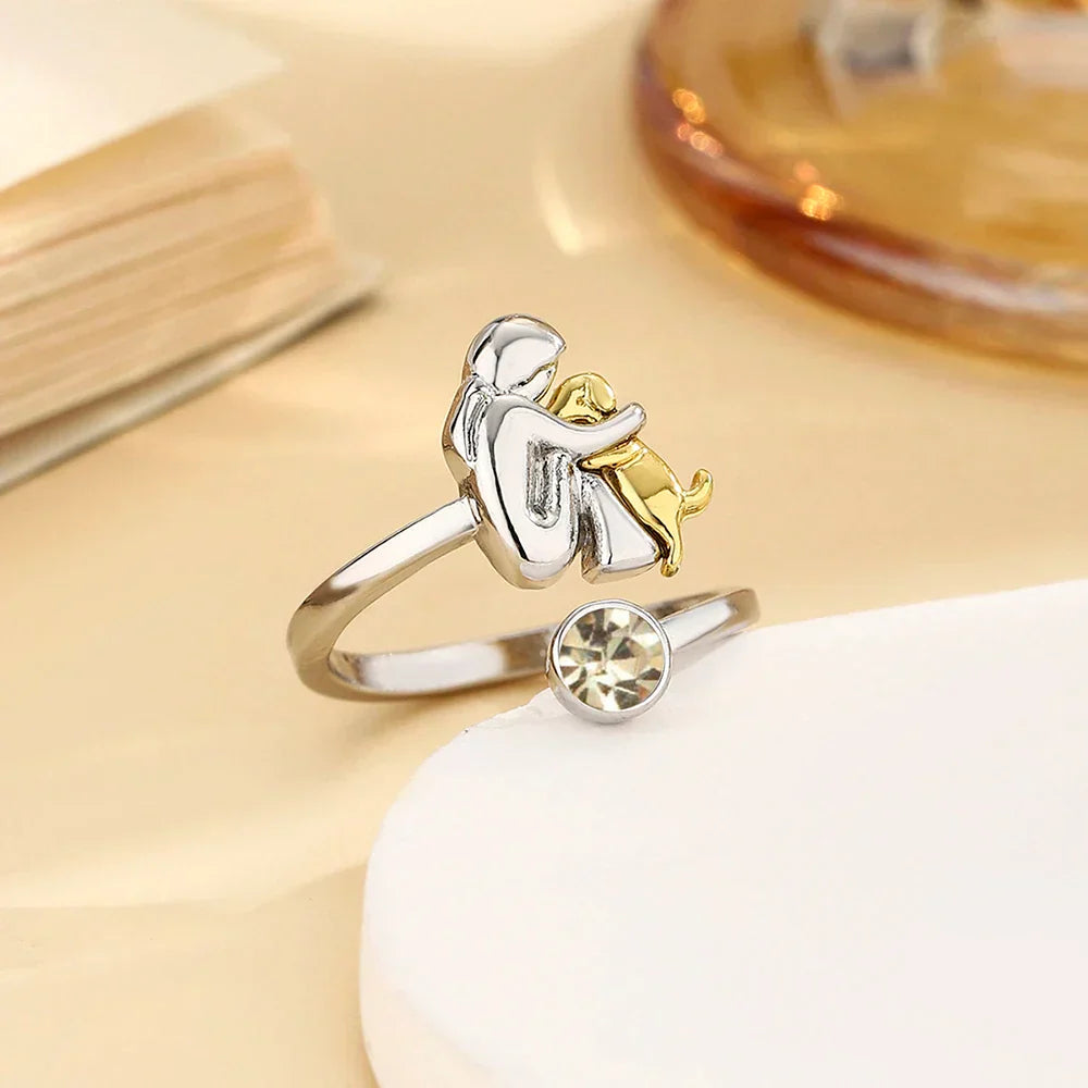 Dog Embrace Ring