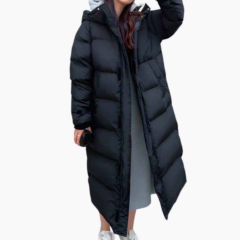 Riley | Women’s Elegant Hooded Quilted Puffer Coat