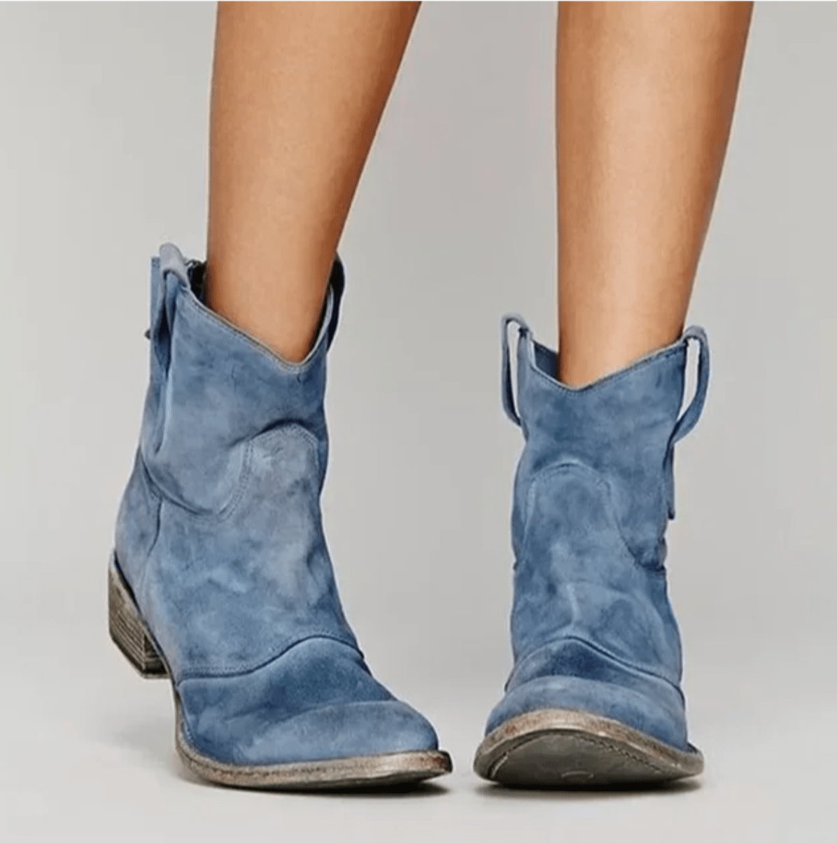 Suede Orthopedic Western Boots