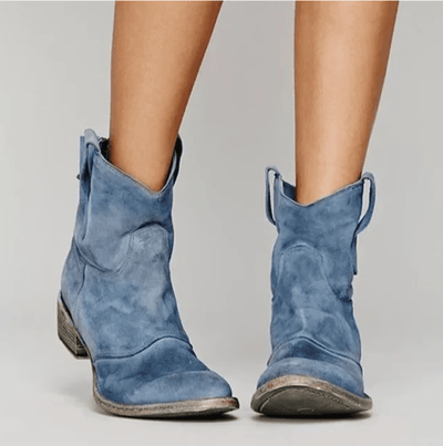 Suede Orthopedic Western Boots