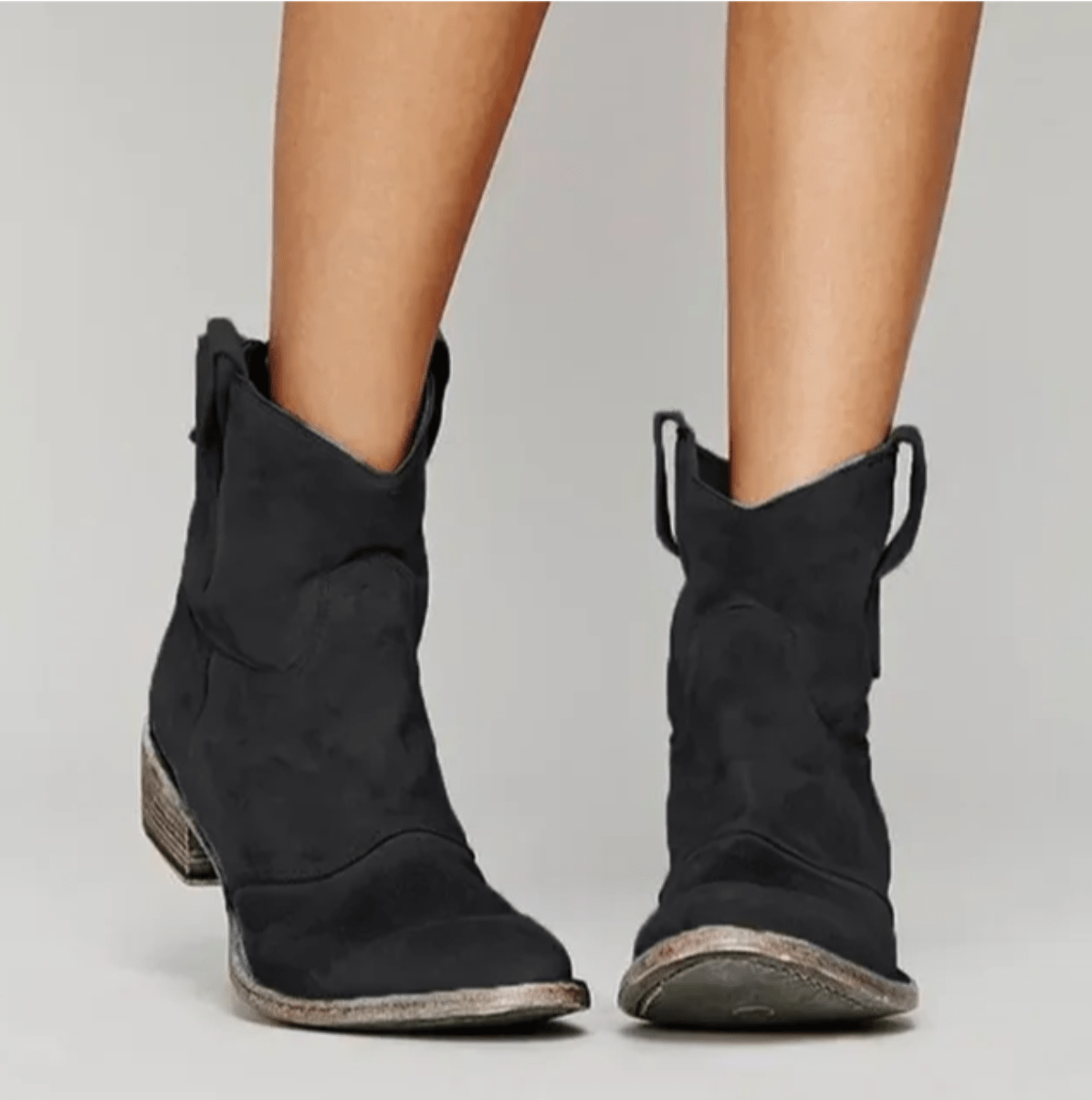 Suede Orthopedic Western Boots