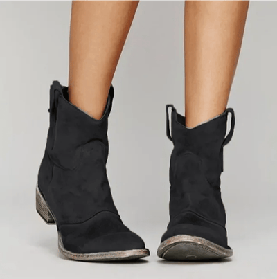 Suede Orthopedic Western Boots