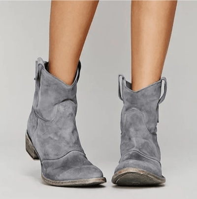 Suede Orthopedic Western Boots
