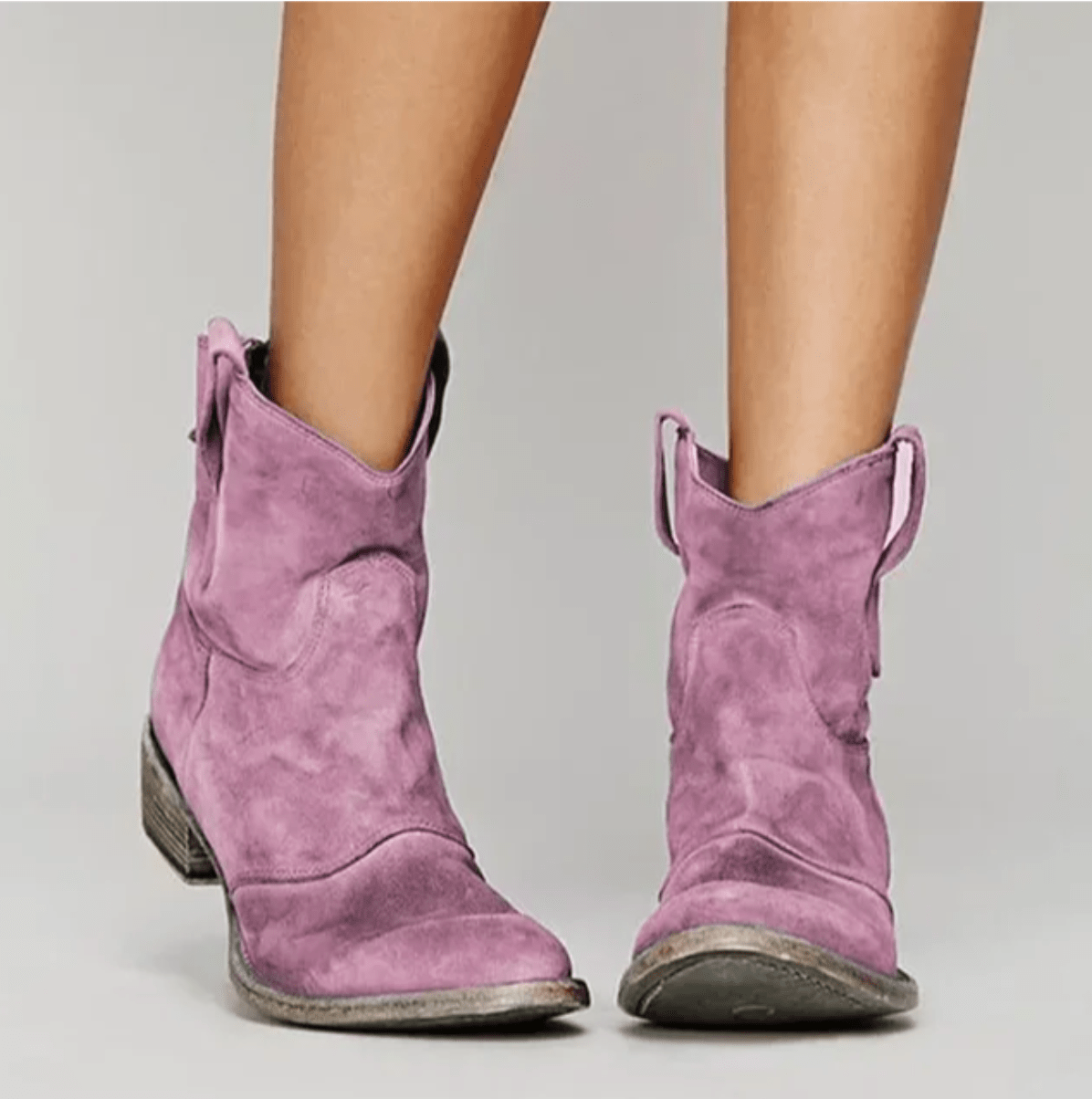 Suede Orthopedic Western Boots