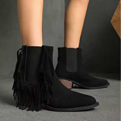 Luxury Fringe Ankle Boots