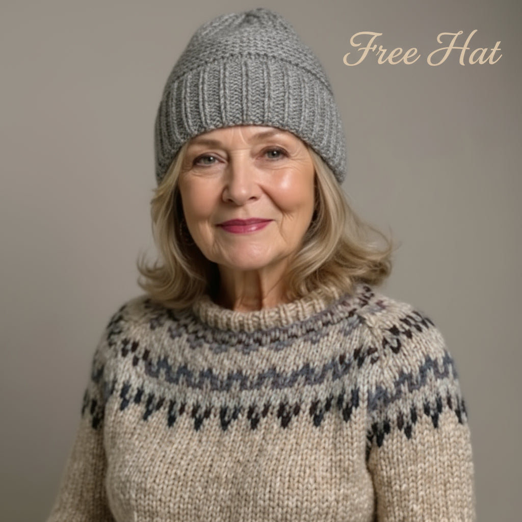 Ashley - Vintage Handcrafted Icelandic Jumper