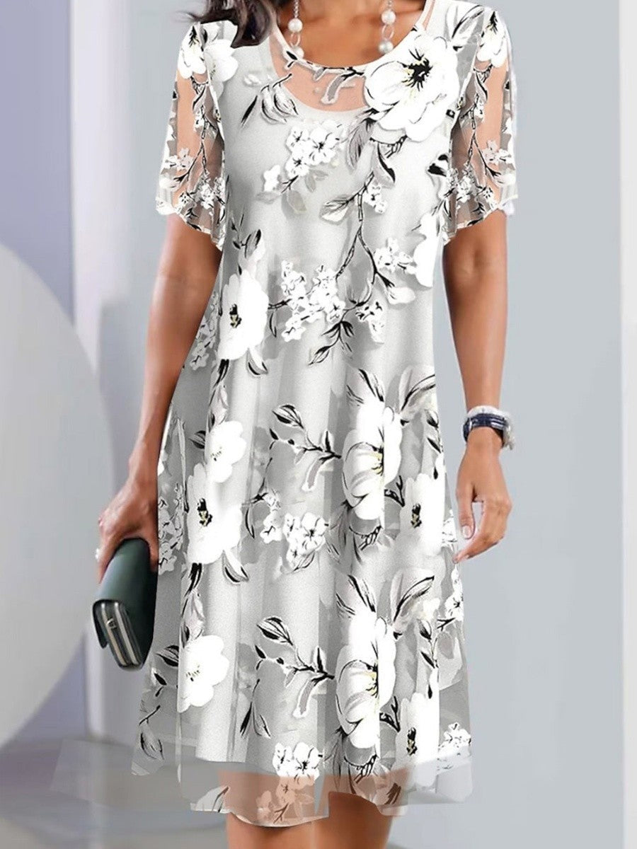 Chandra | Sophisticated Floral Dress