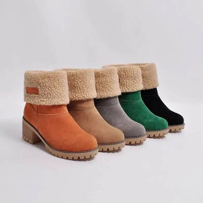Mid-Calf Wool Boots